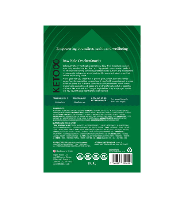 Keto Raw Kale CrackerSnacks