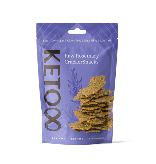 Keto Raw Rosemary Crackers